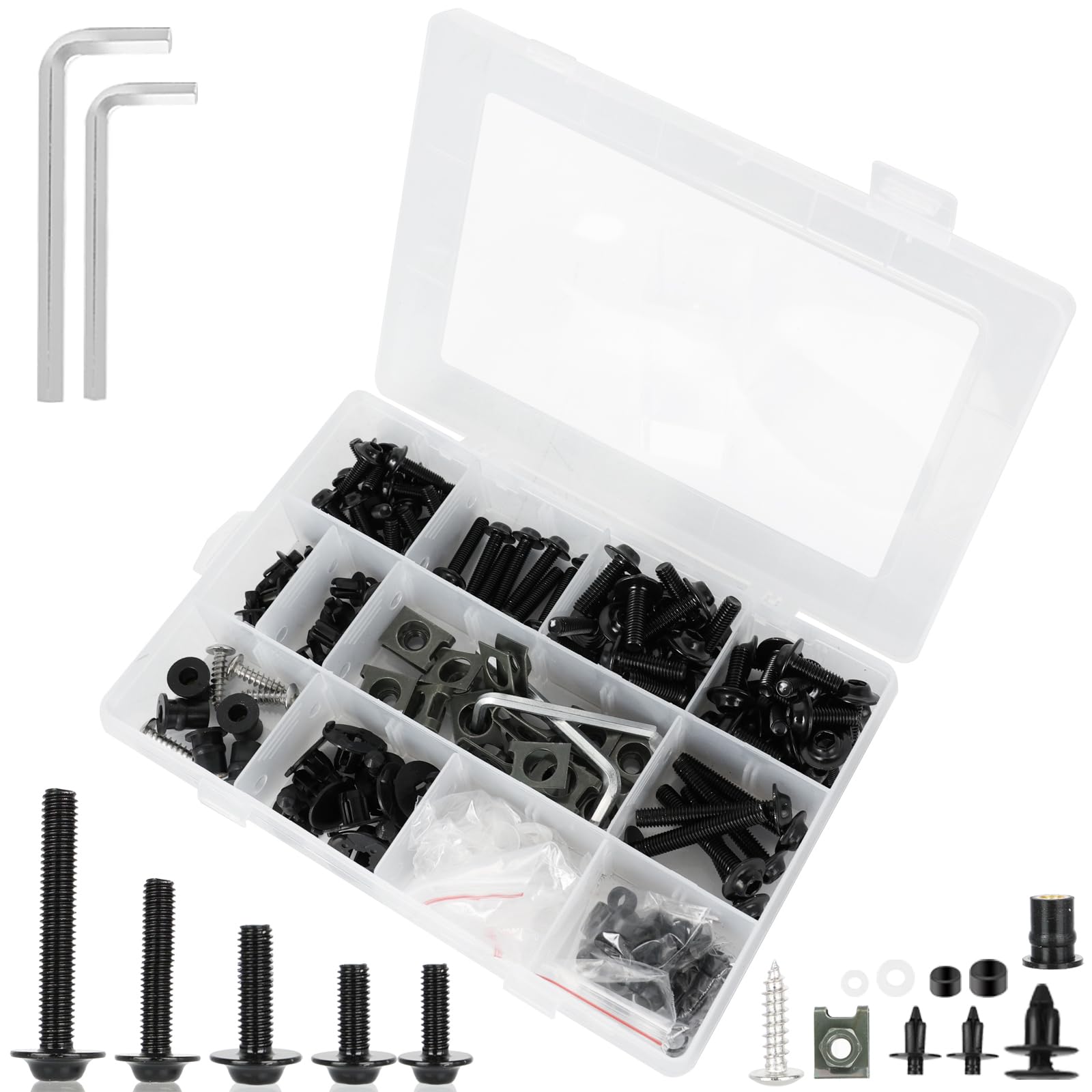 MOCODUO M6 40x6mm bolts pack for secure fairing mounting.