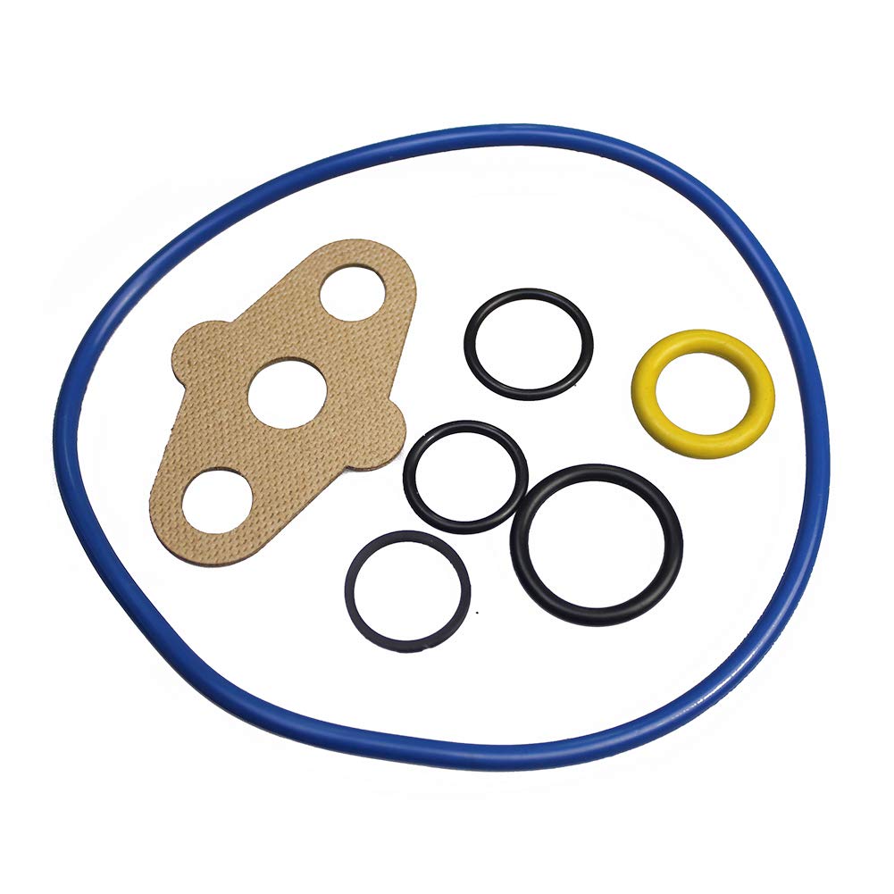 Components laid out: brackets, seals, bolts for straightforward installation