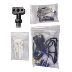 Close-up of the new snap-to-connect fitting for leak resistance