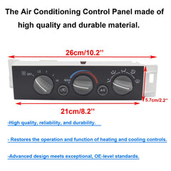 MOCW AC Heater Control Panel compatible with Chevy/GMC models from 1996–1999.