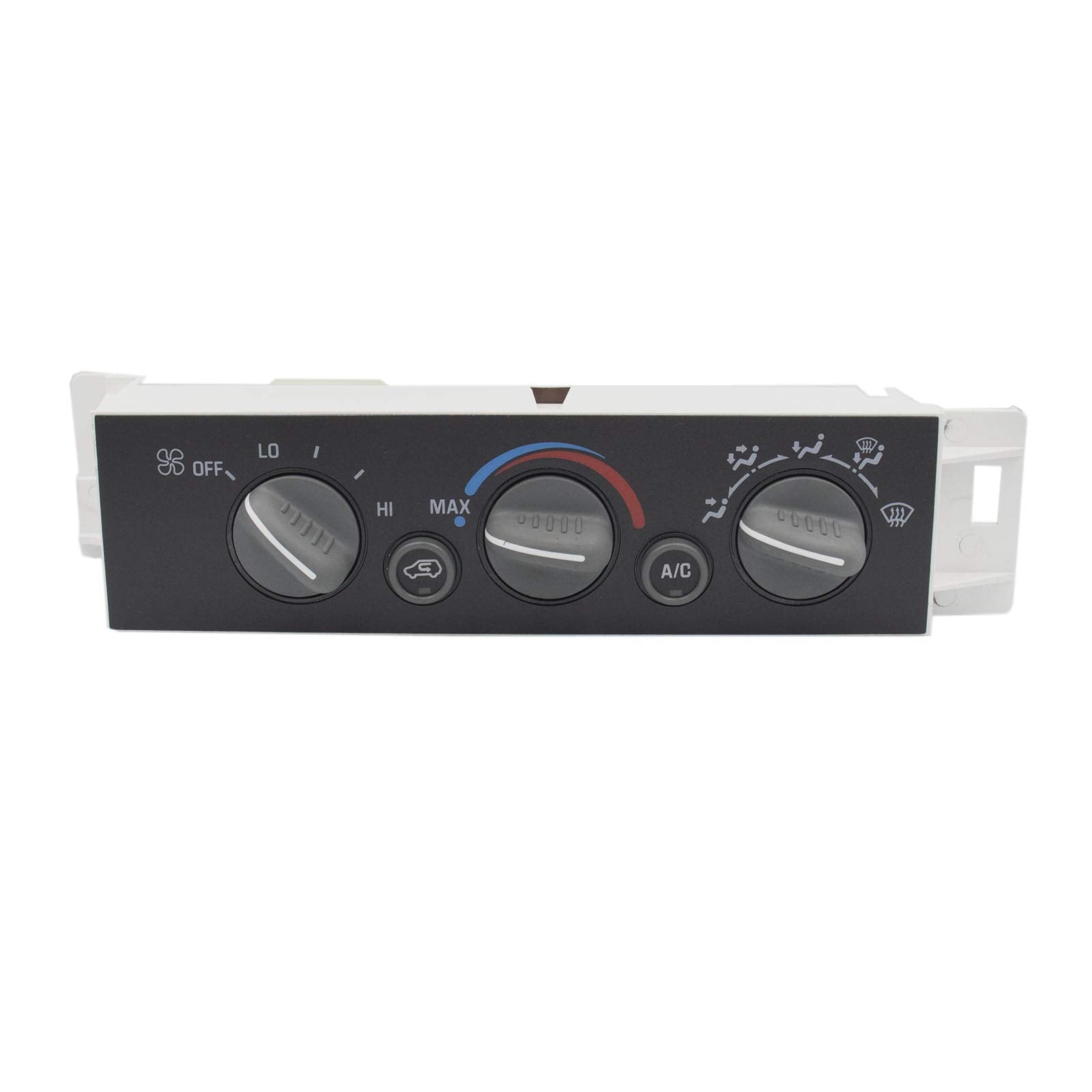 MOCW AC Heater Control Panel front view enhances fit and dashboard aesthetics.
