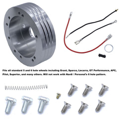 MOCW hub adapter compatible with GM late-spline columns for smooth integration