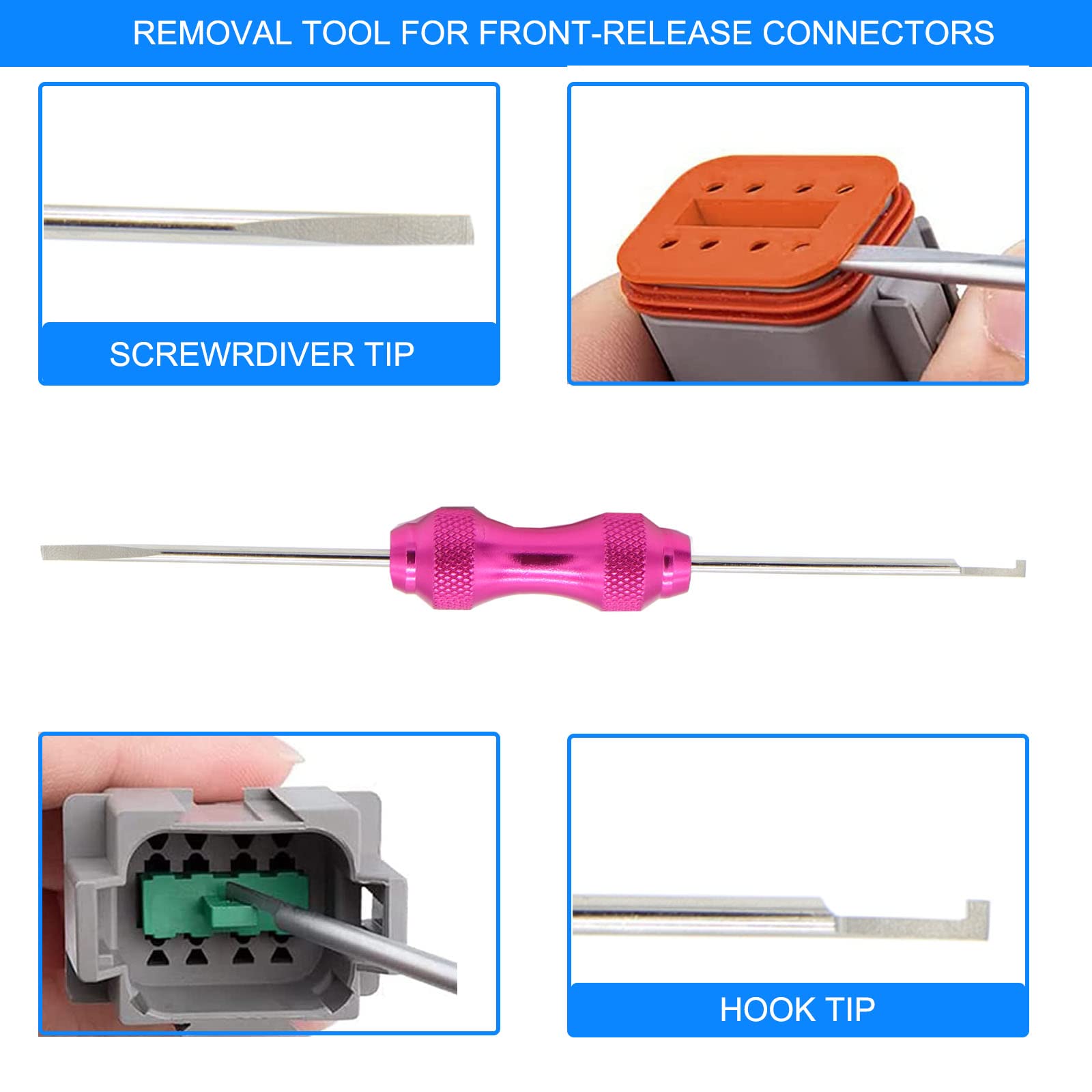 MOCW DT 4-pin connector kit supports durable crimps and corrosion resistance