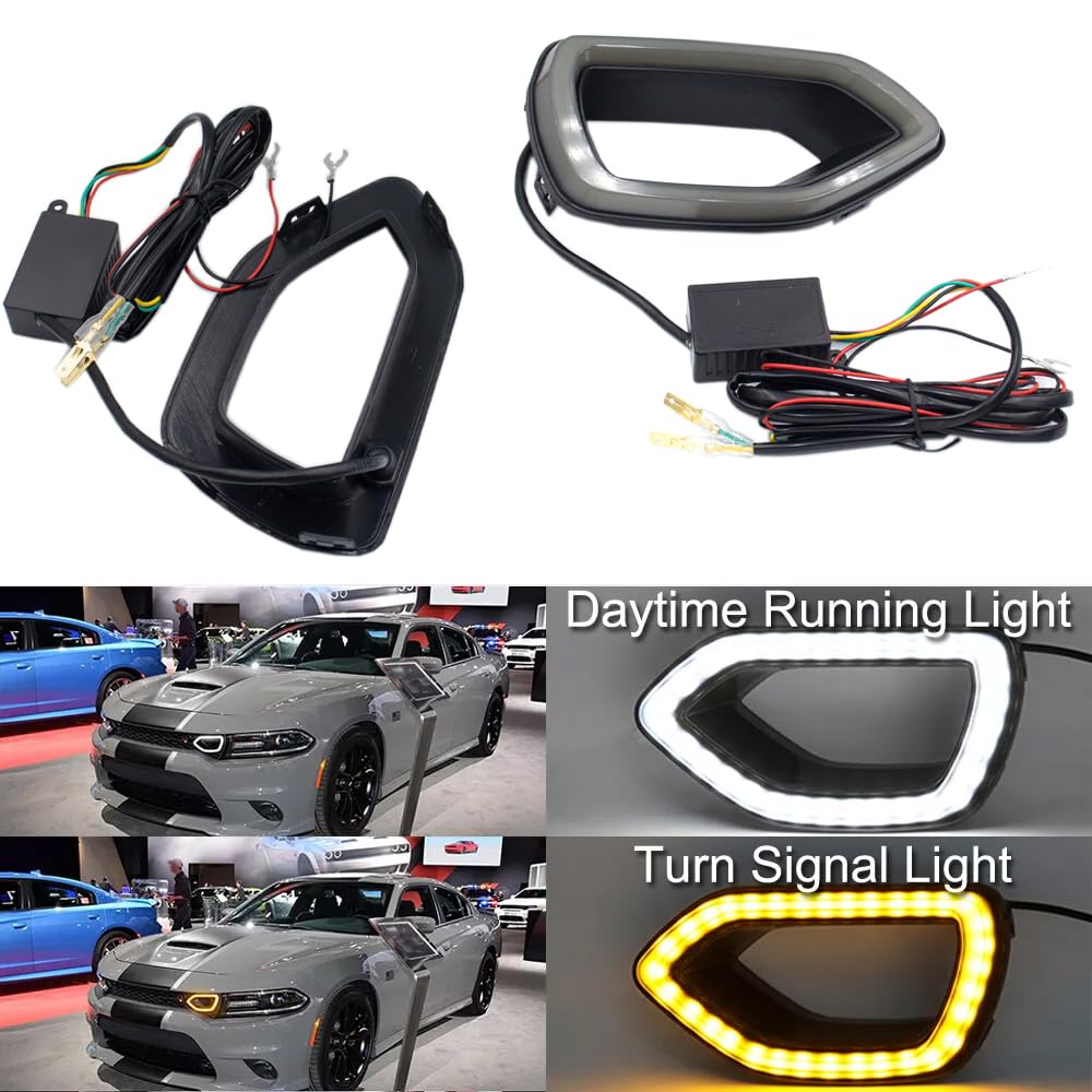 MOCW front grille light assembly, durable plastic and smoke lens