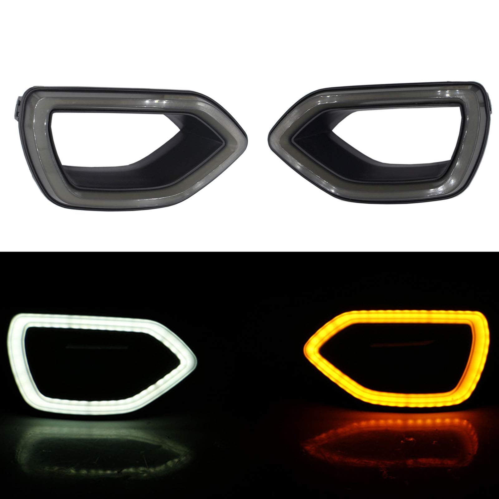 MOCW grille lights for SRT Scat Pack front-right smoke, improved night presence