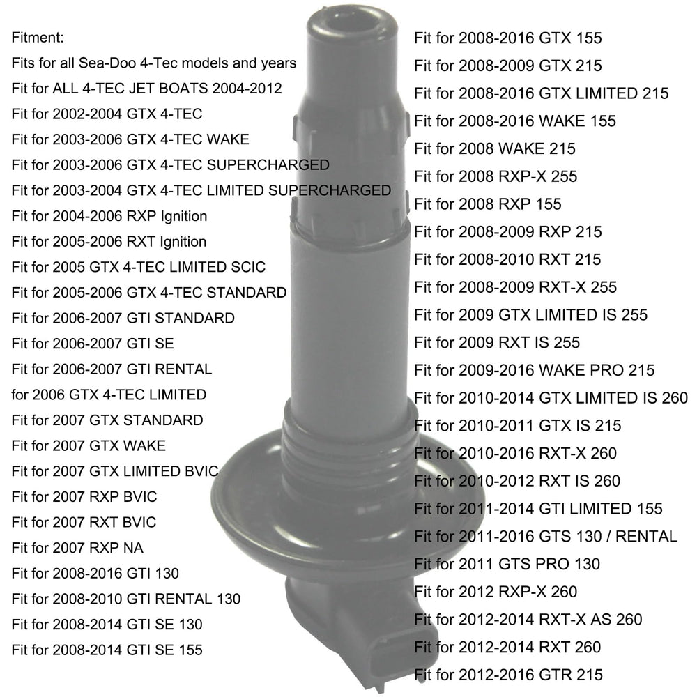 MOCW Sea-Doo Wake Pro 215 ignition coil stick aids consistent firing at speed.