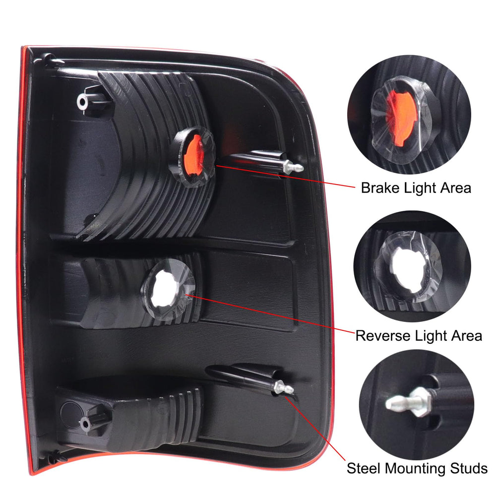 MOCW rear brake light housing left side for Ford F-150 durable replacement.