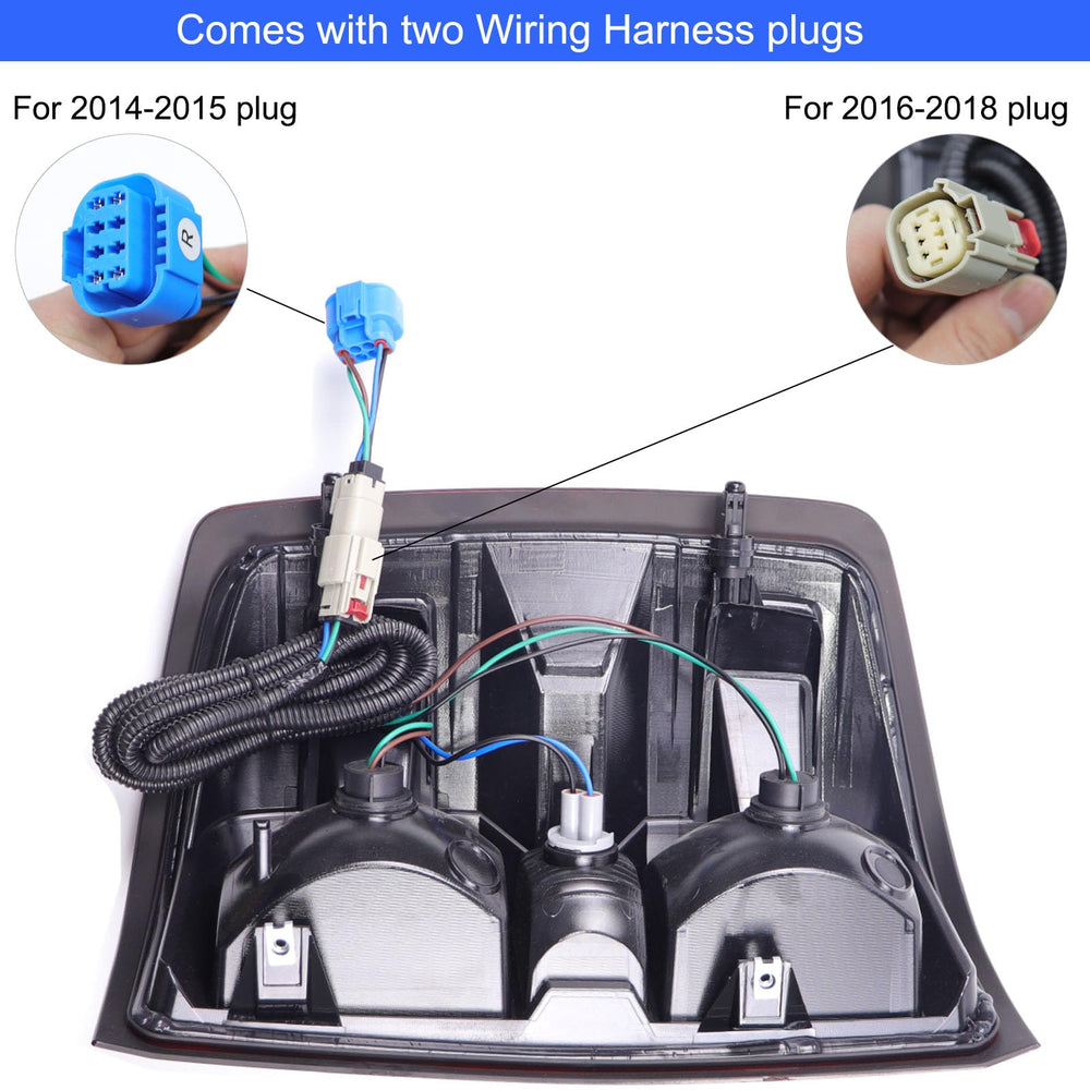 MOCW right passenger tail light showing plug-n-play compatibility for Silverado 2016-2018.