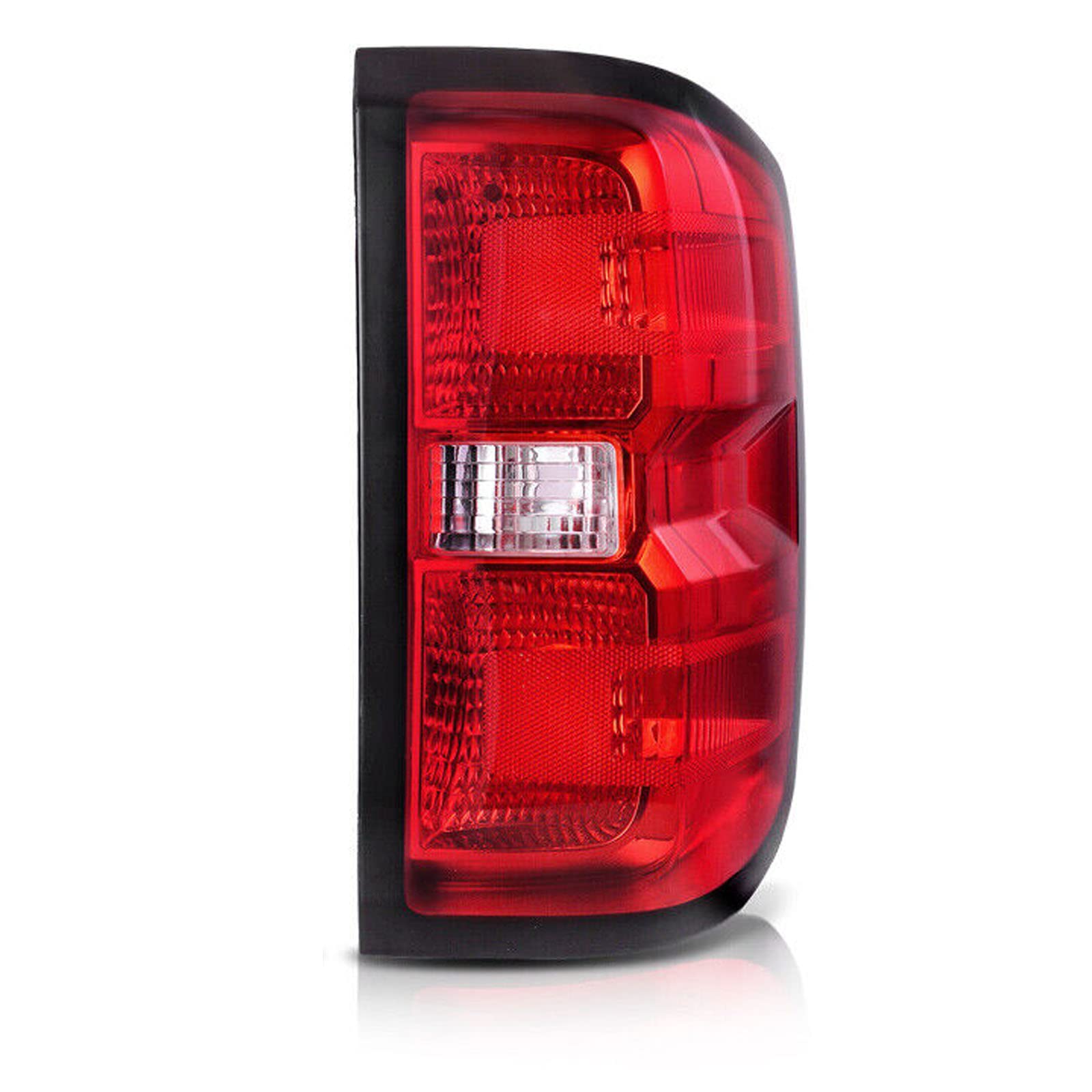 MOCW right tail light for Chevrolet Silverado with chrome housing boosts rear visibility.