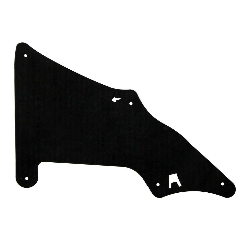 MOCW splash shield rear-right reduces splash and grime.