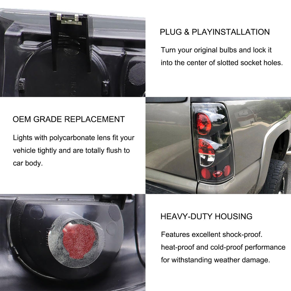 MOCW tail light closeup shows durable ABS housing for sturdy construction.