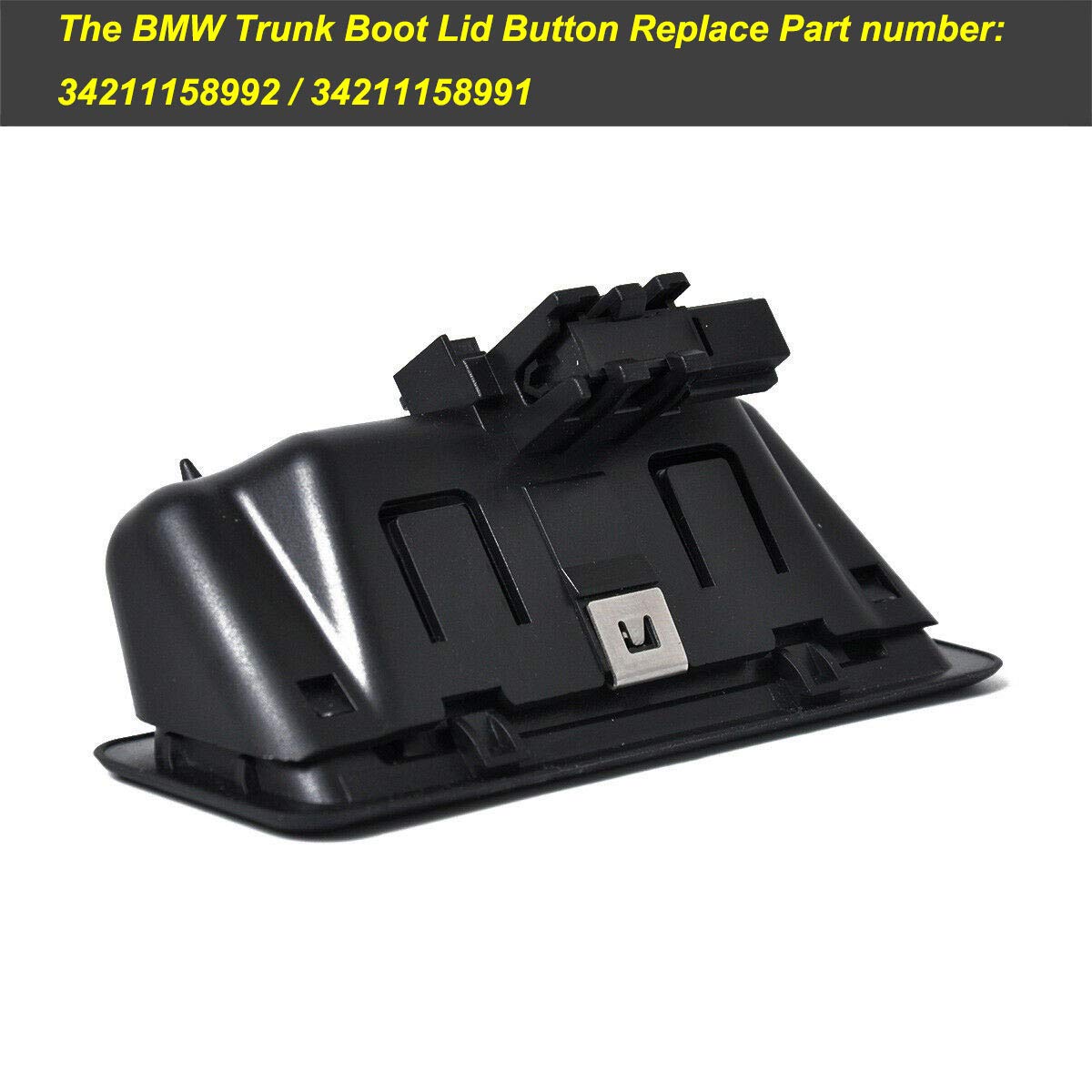 MOCW trunk lid release button close-up illustrating tactile switch