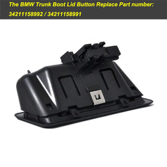 MOCW trunk lid release button close-up illustrating tactile switch
