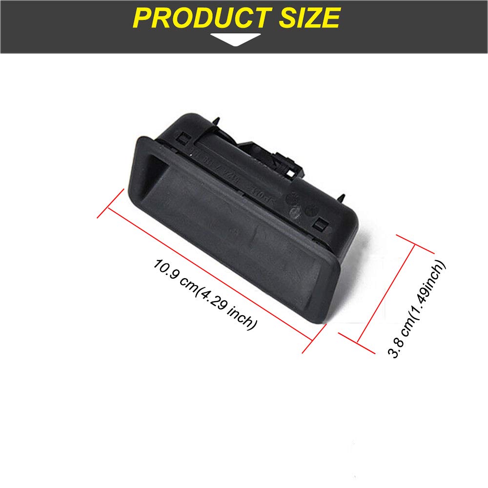 MOCW trunk lid release button label with OEM-style markings for BMW fitment