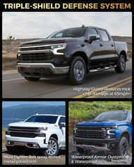 MODELAUTO Silverado custom-pattern tow hook cover adds signature style.