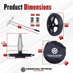 Model Y wheel offset designed for compatibility with Tesla braking systems.