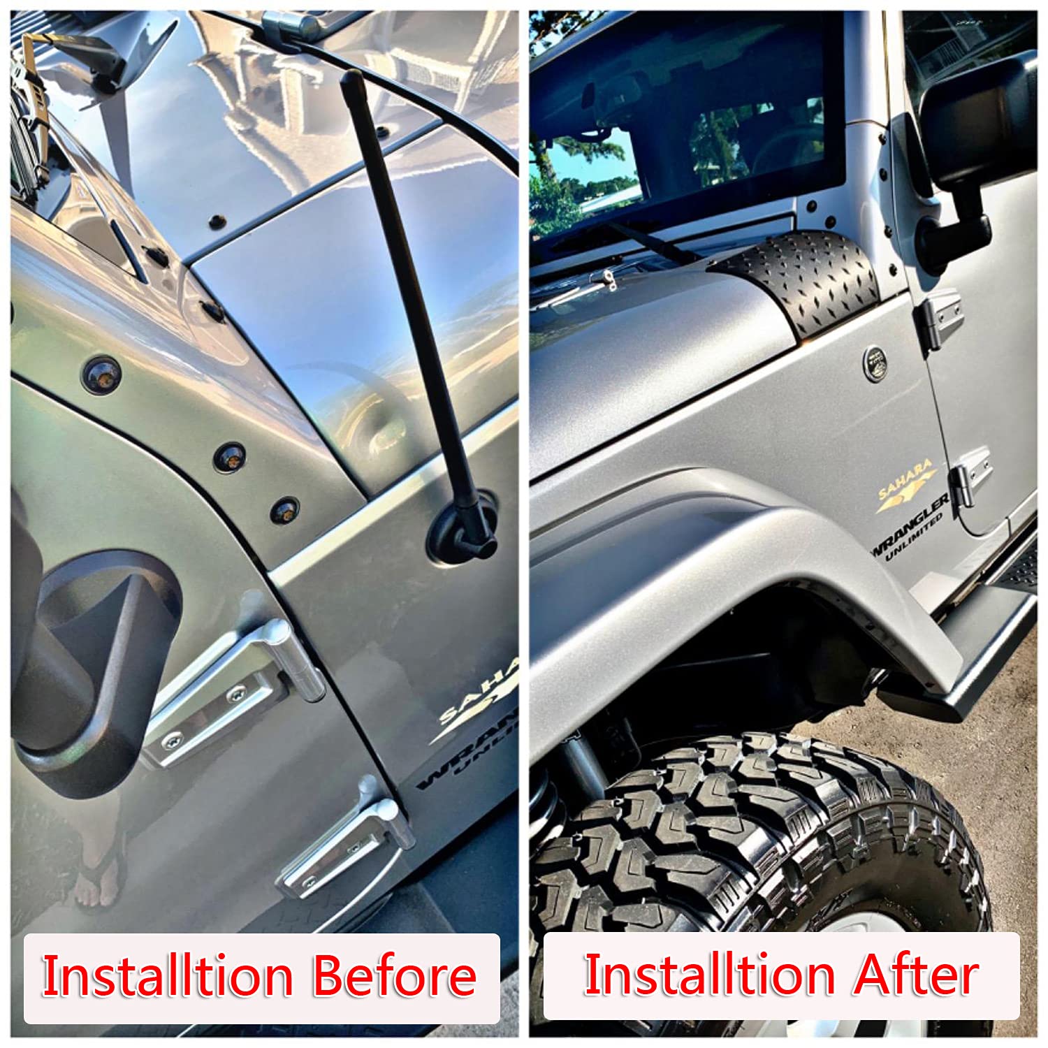 MOEBULB cowl guards for JK Rubicon Sahara Sport X Unlimited durable protection
