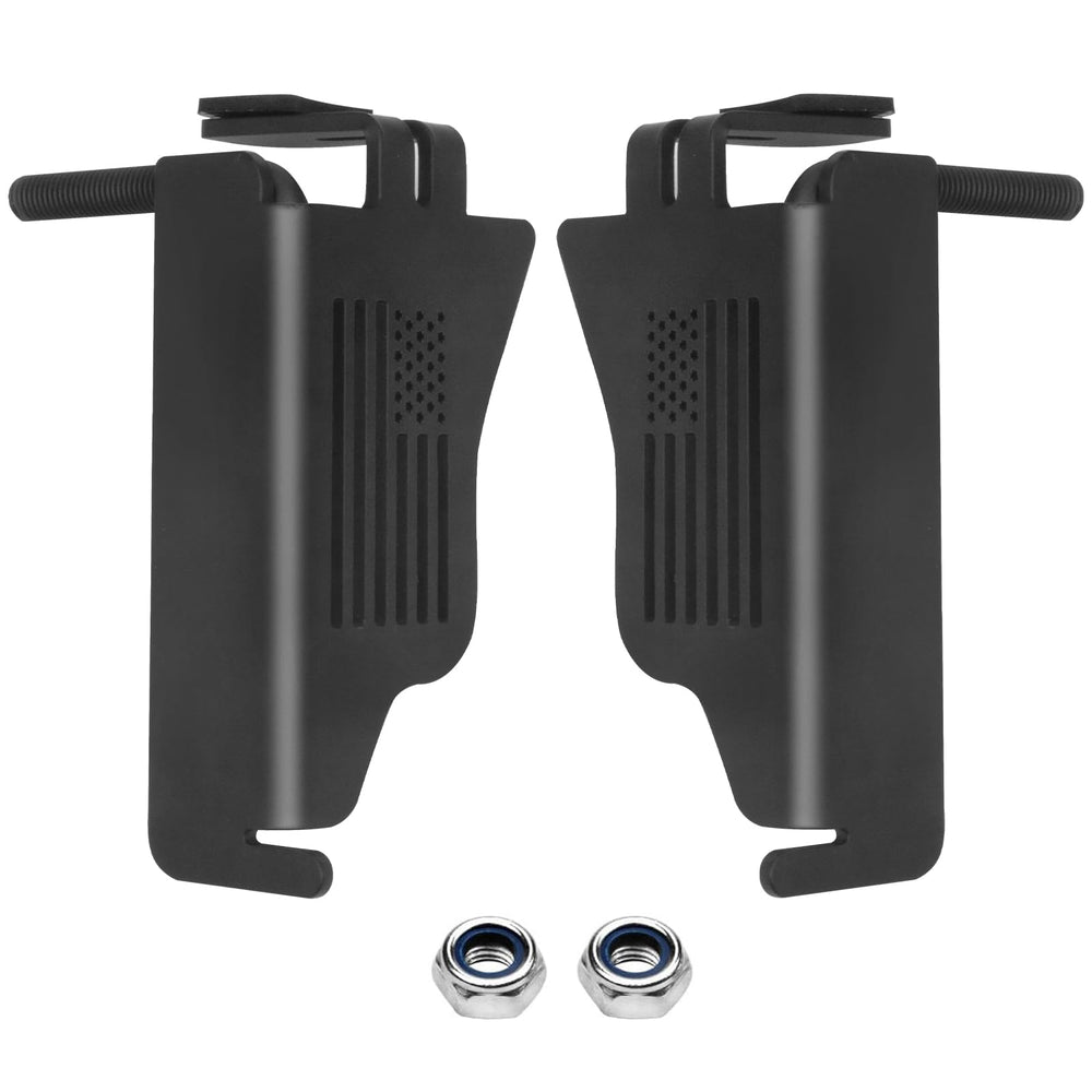 MOEBULB packaging shows 2 pegs and 2 screws for front doors