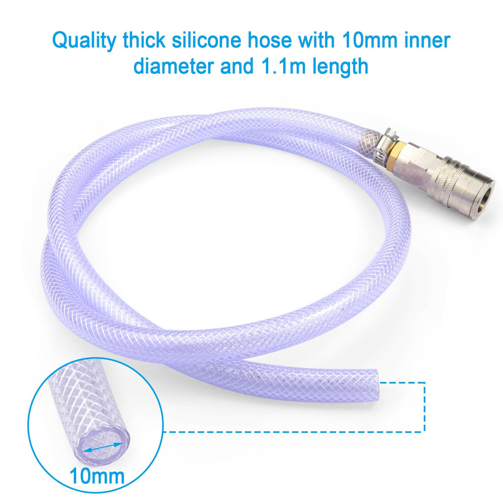 Purging or refilling radiator liquid with this tool.