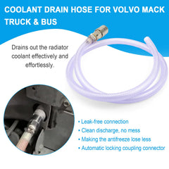 Thick silicone hose resists high temperatures for reliable coolant flow.
