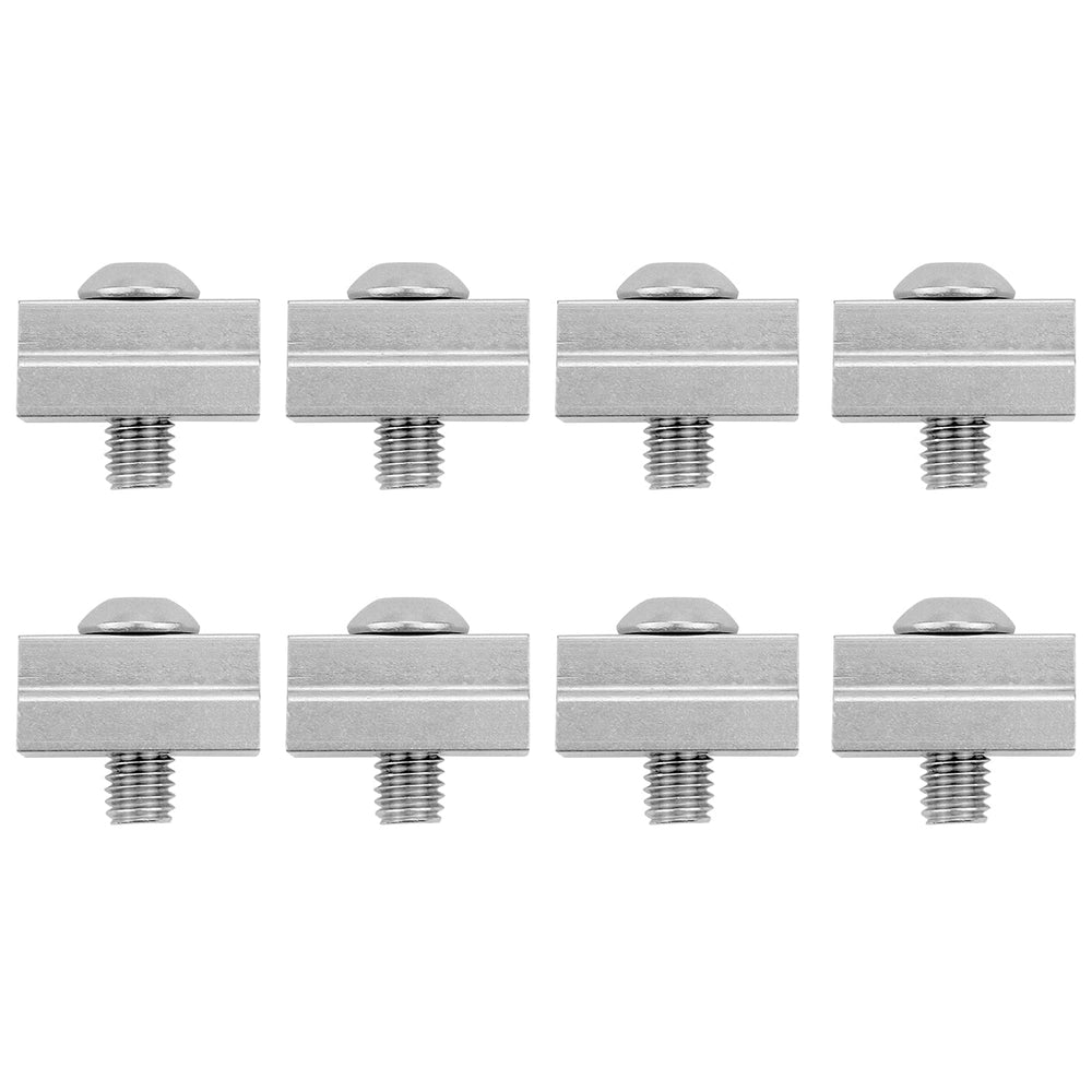 Stainless MOEBULB nuts with screws provide corrosion-resistant truck bed mounting.