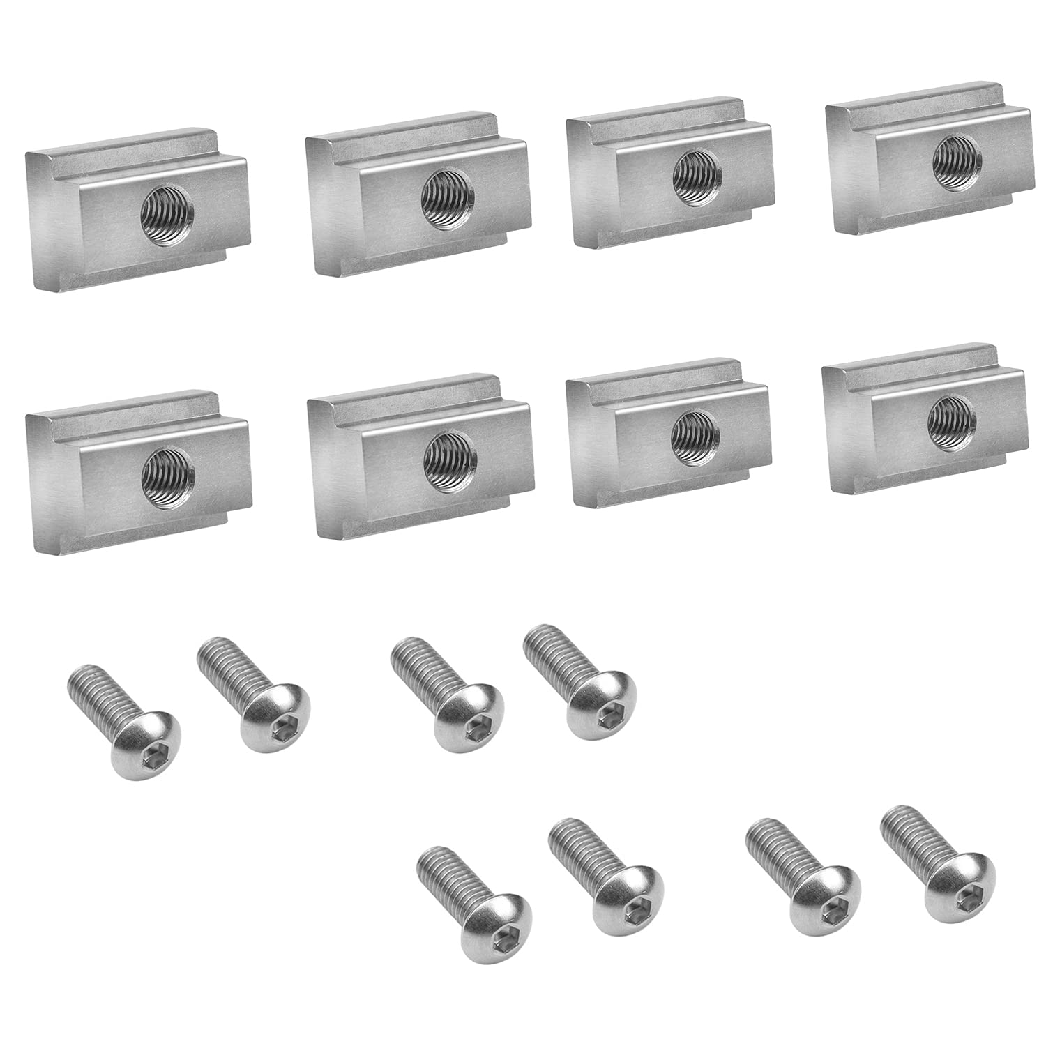 MOEBULB t-slot nuts for Toyota Tundra/Tacoma bed rails ensure secure mounting.