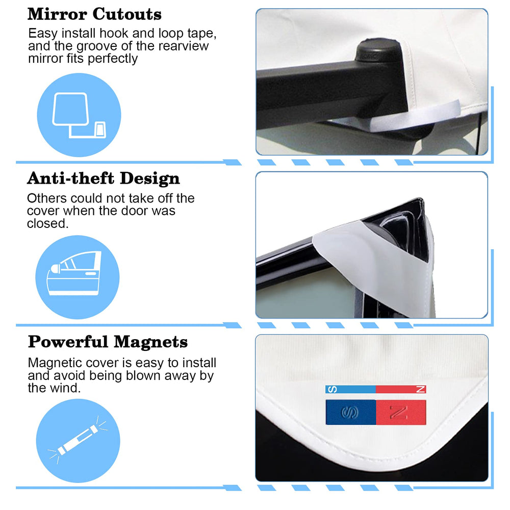 Upper corner sleeves and magnets keep the MOFEEZ cover in place