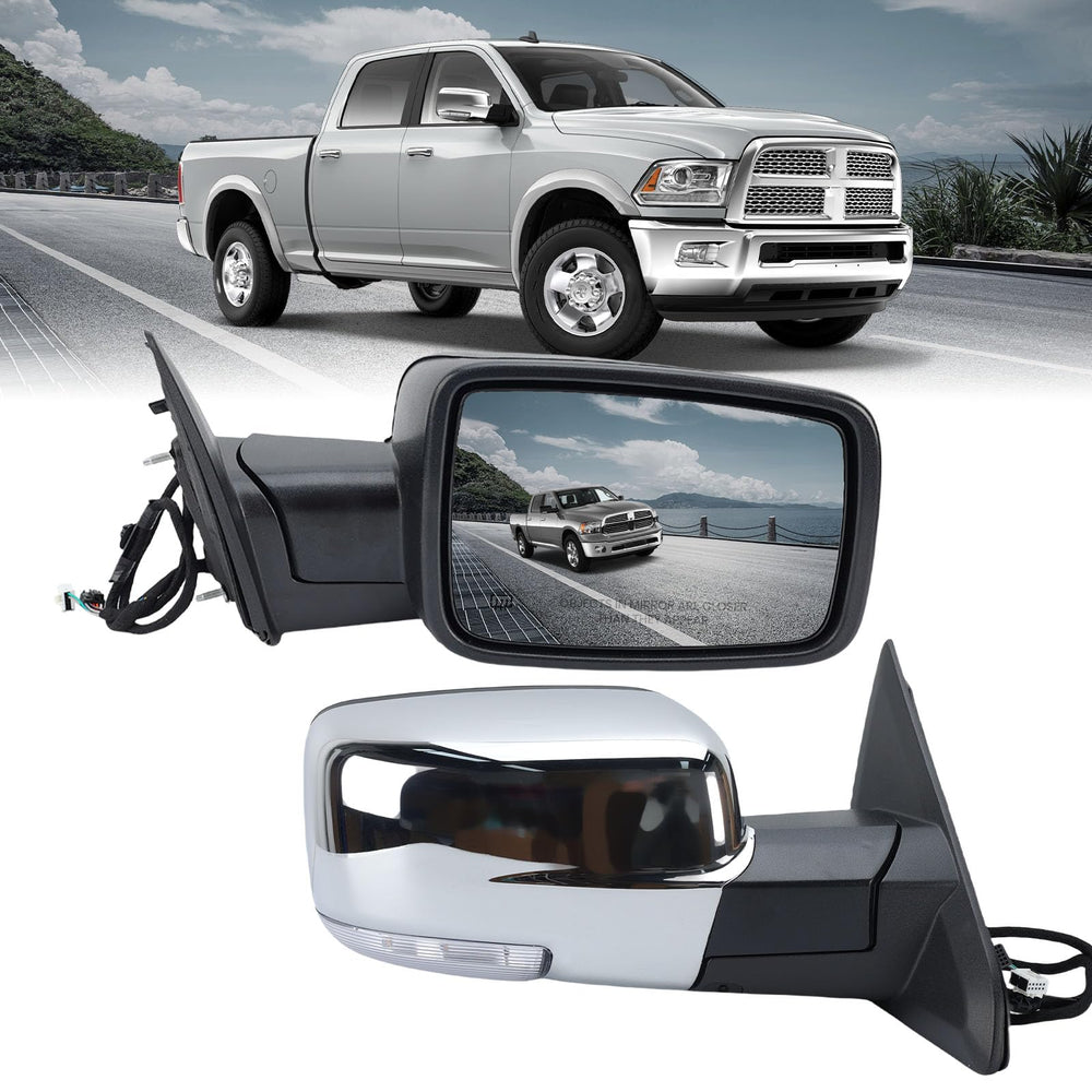 MOFOAP chrome-finish mirror adds premium look to Ram front profile