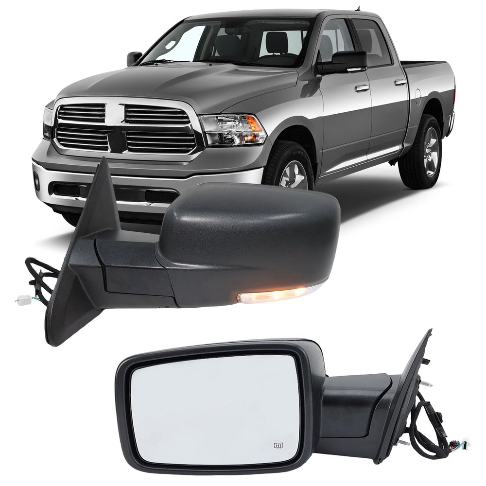 MOFOAP driver-side mirror for Ram 2013-2018 with wide-angle view