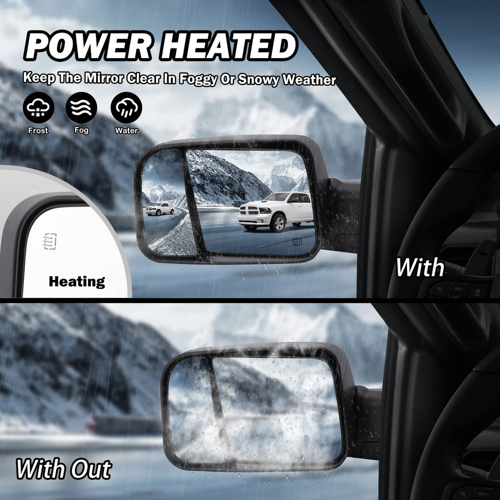 MOFOAP driver-side mirror Ram 2500/3500 for better towing visibility