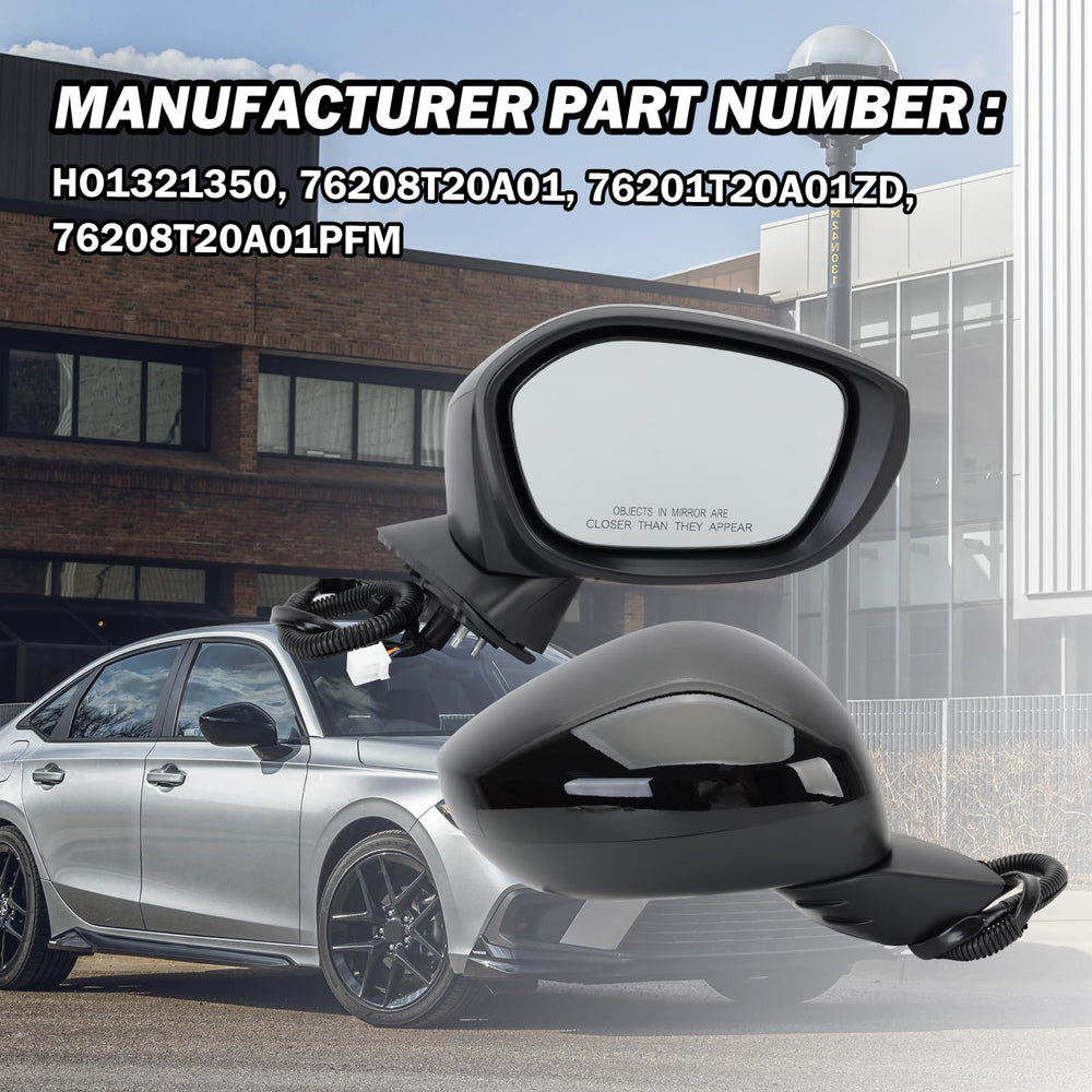 MOFOAP quick-install mirror for Honda Civic requires no special tools.