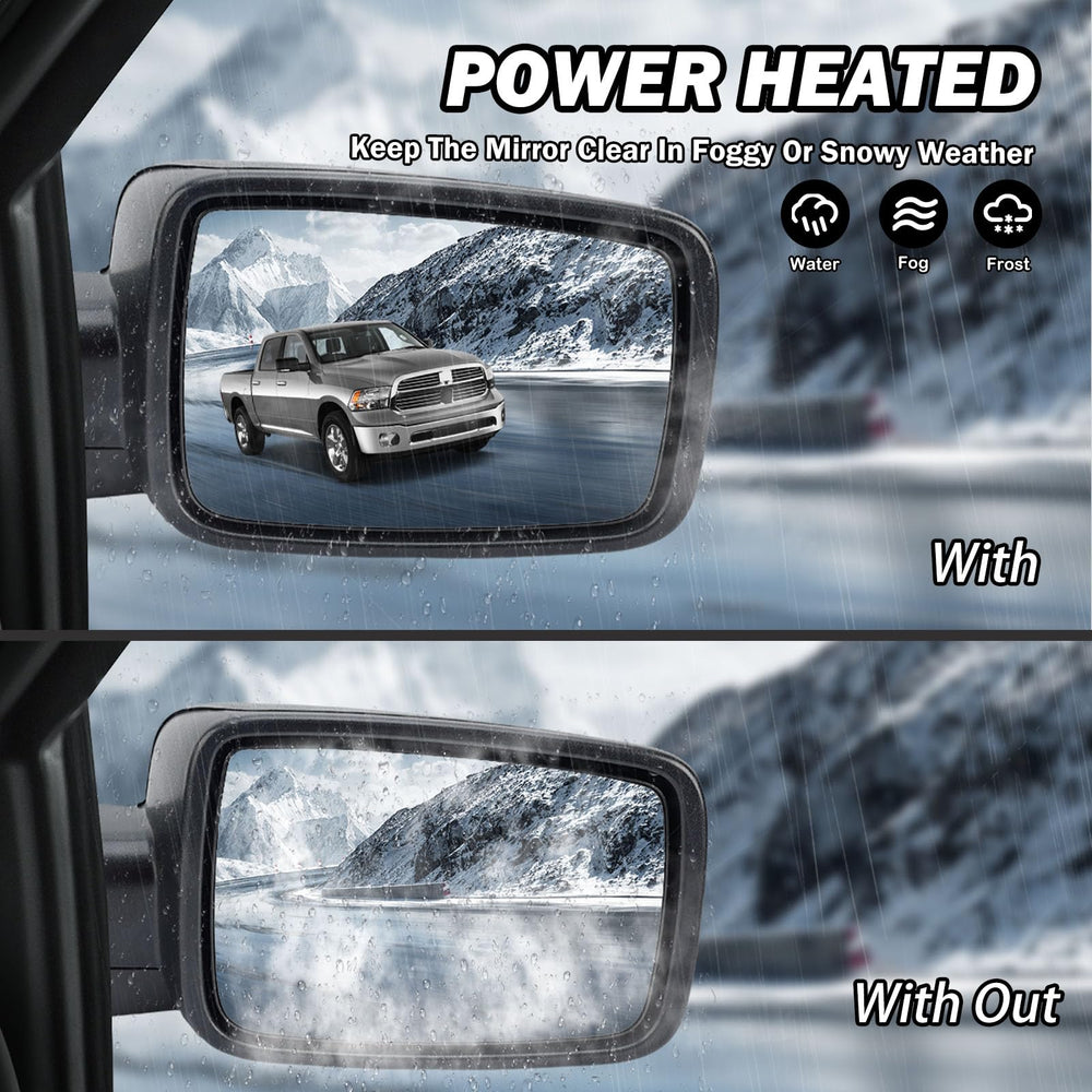 MOFOAP heated Ram mirror for clear visibility in cold weather