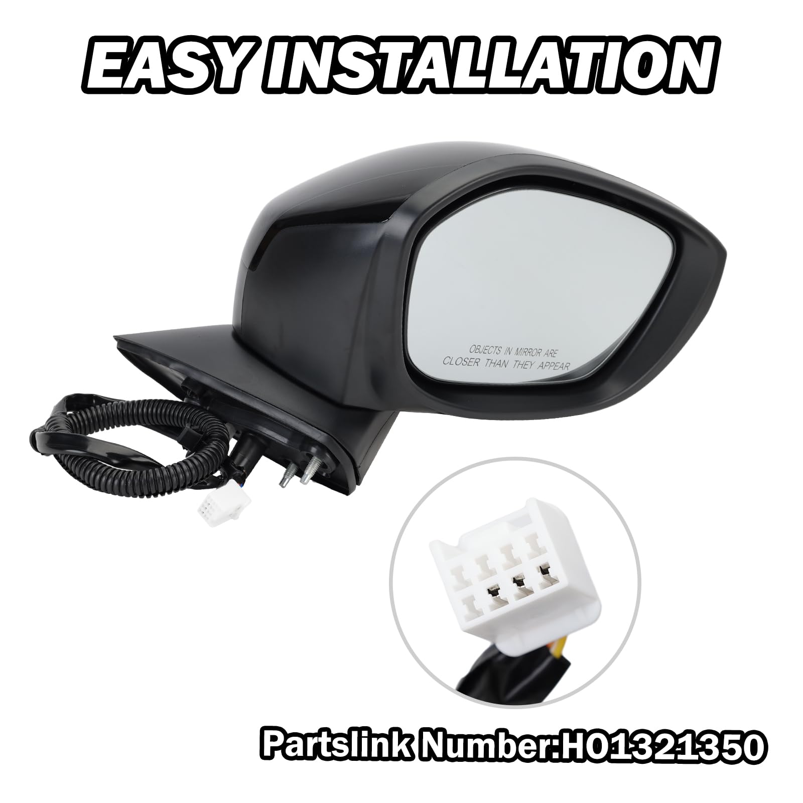 MOFOAP OEM-match mirror aligns with 76258T20A01 for reliable replacement.