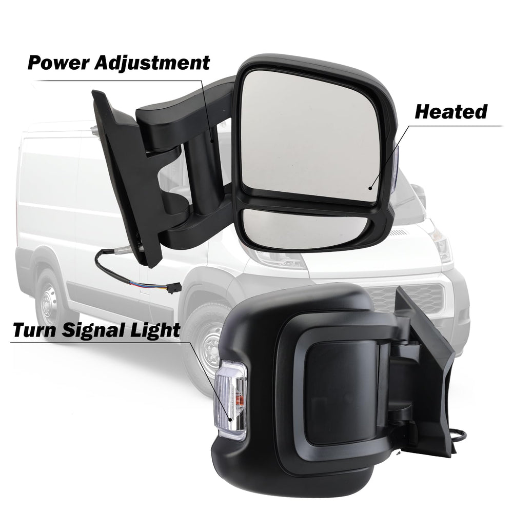MOFOAP passenger right side mirror heated glass helps defog in chilly conditions