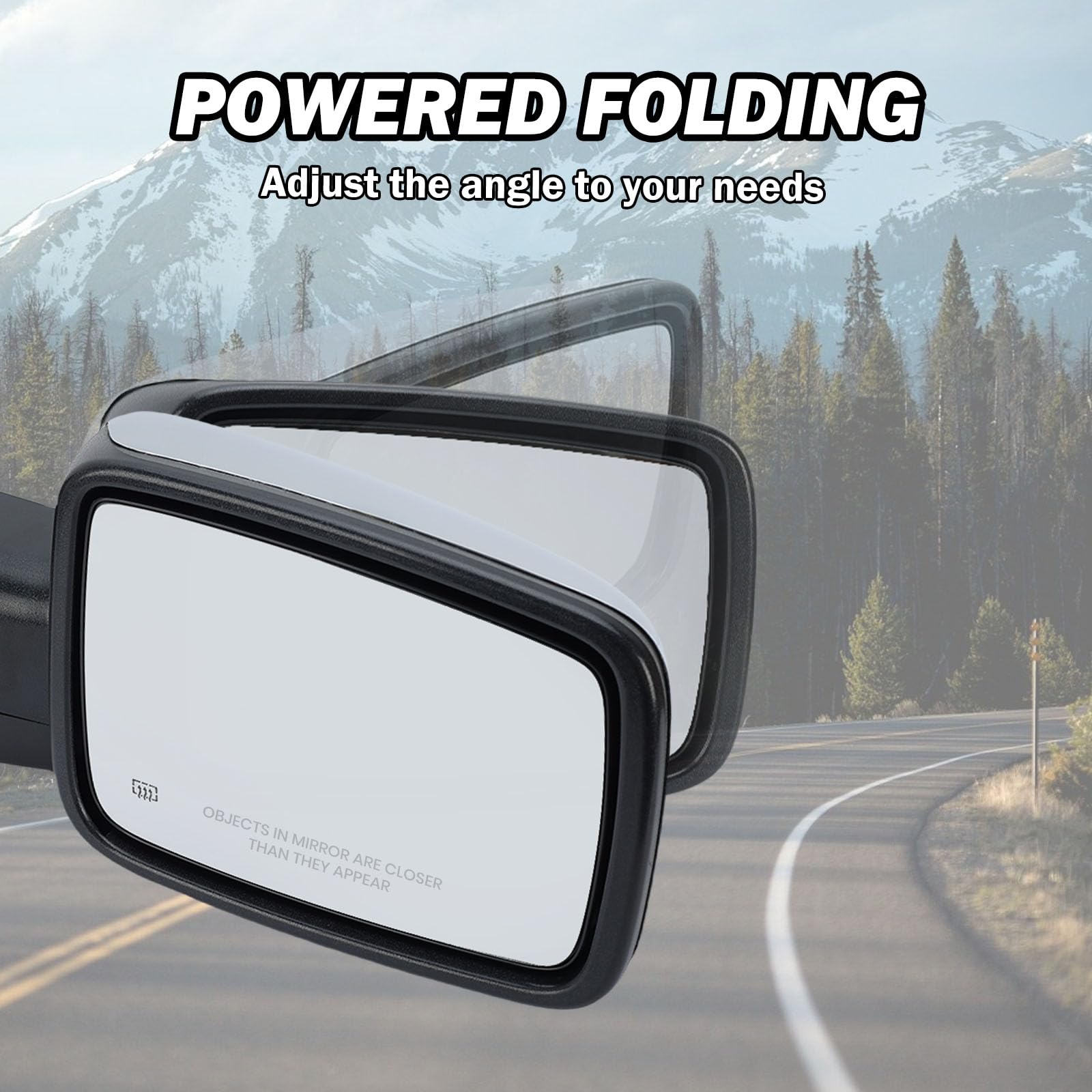 MOFOAP power-fold mirror saves space in tight parking for Ram