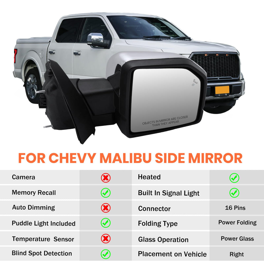 MOFOAP mirror with puddle lights enhances entry lighting and curb visibility