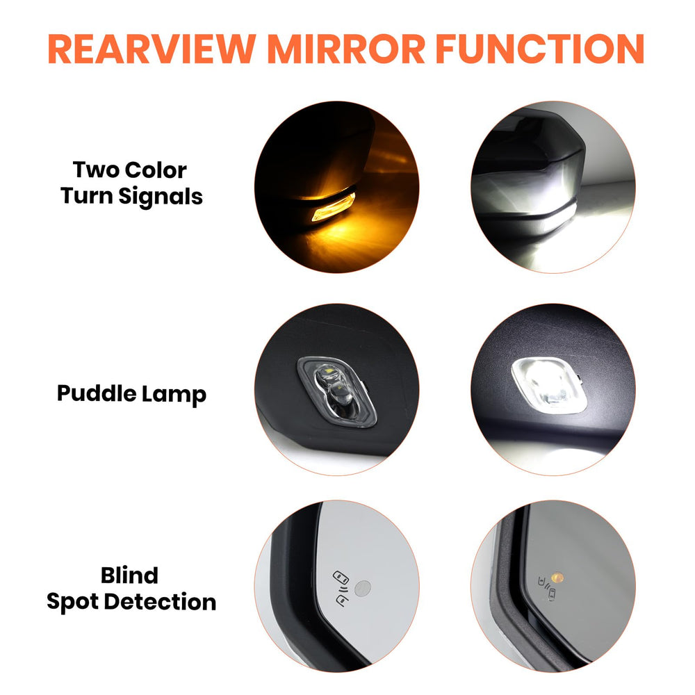 MOFOAP right-side mirror with blind spot detection supports safer lane changes