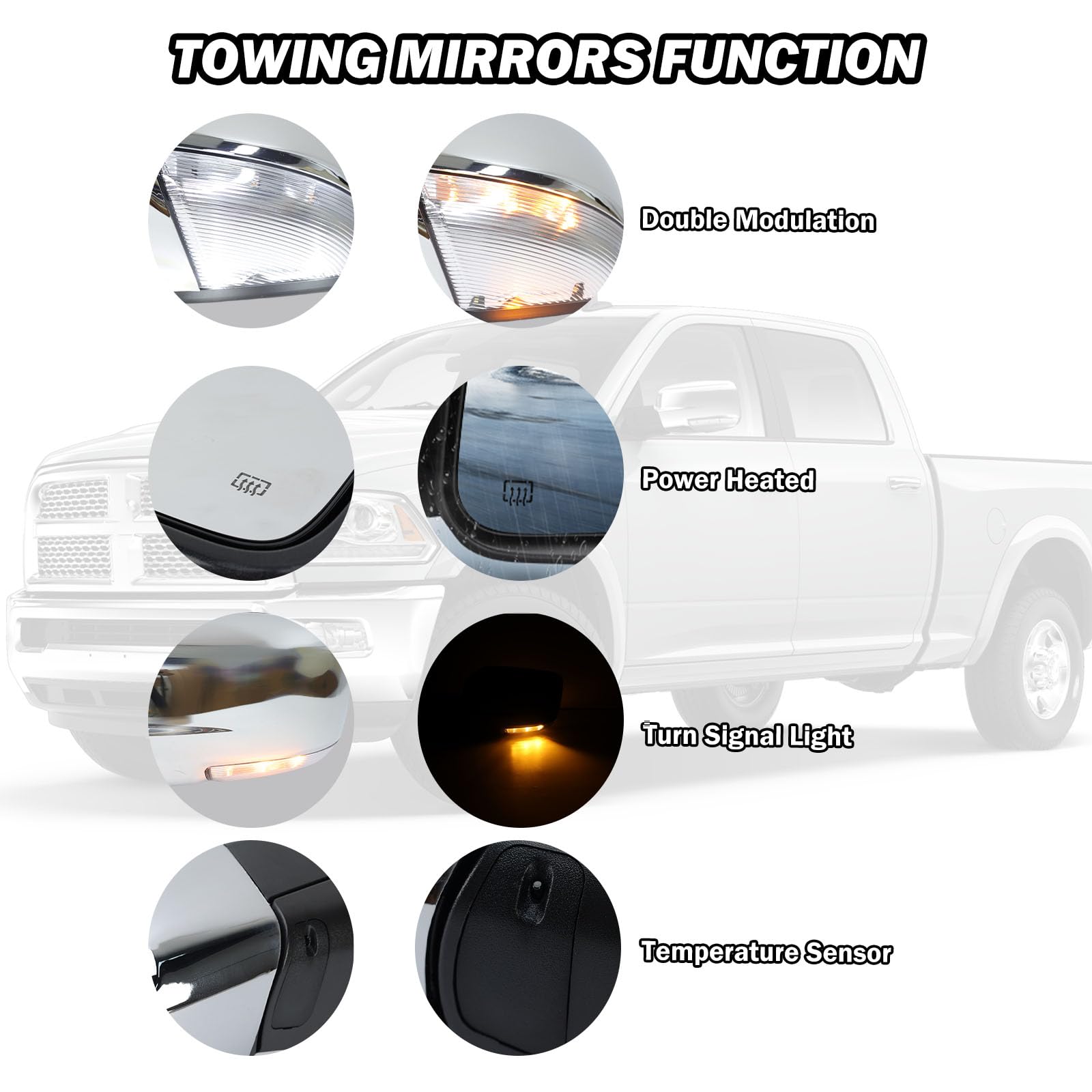 MOFOAP exterior temperature sensor on Ram mirror reads outdoor conditions