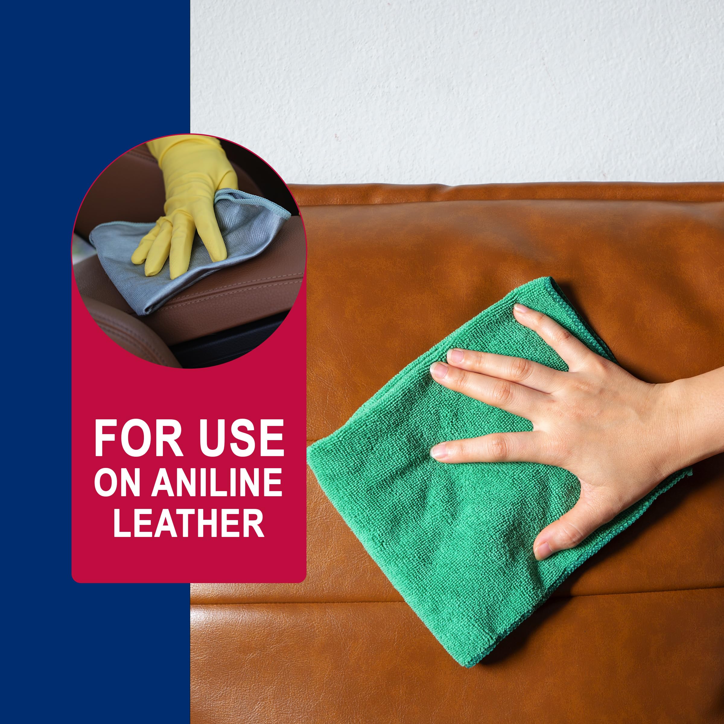 Mohawk Scratch Remover results in refreshed leather appearance in home