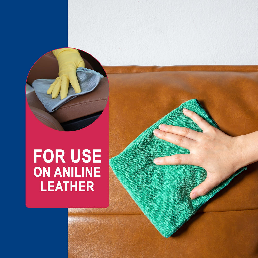 Mohawk Scratch Remover results in refreshed leather appearance in home