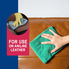 Mohawk Scratch Remover results in refreshed leather appearance in home
