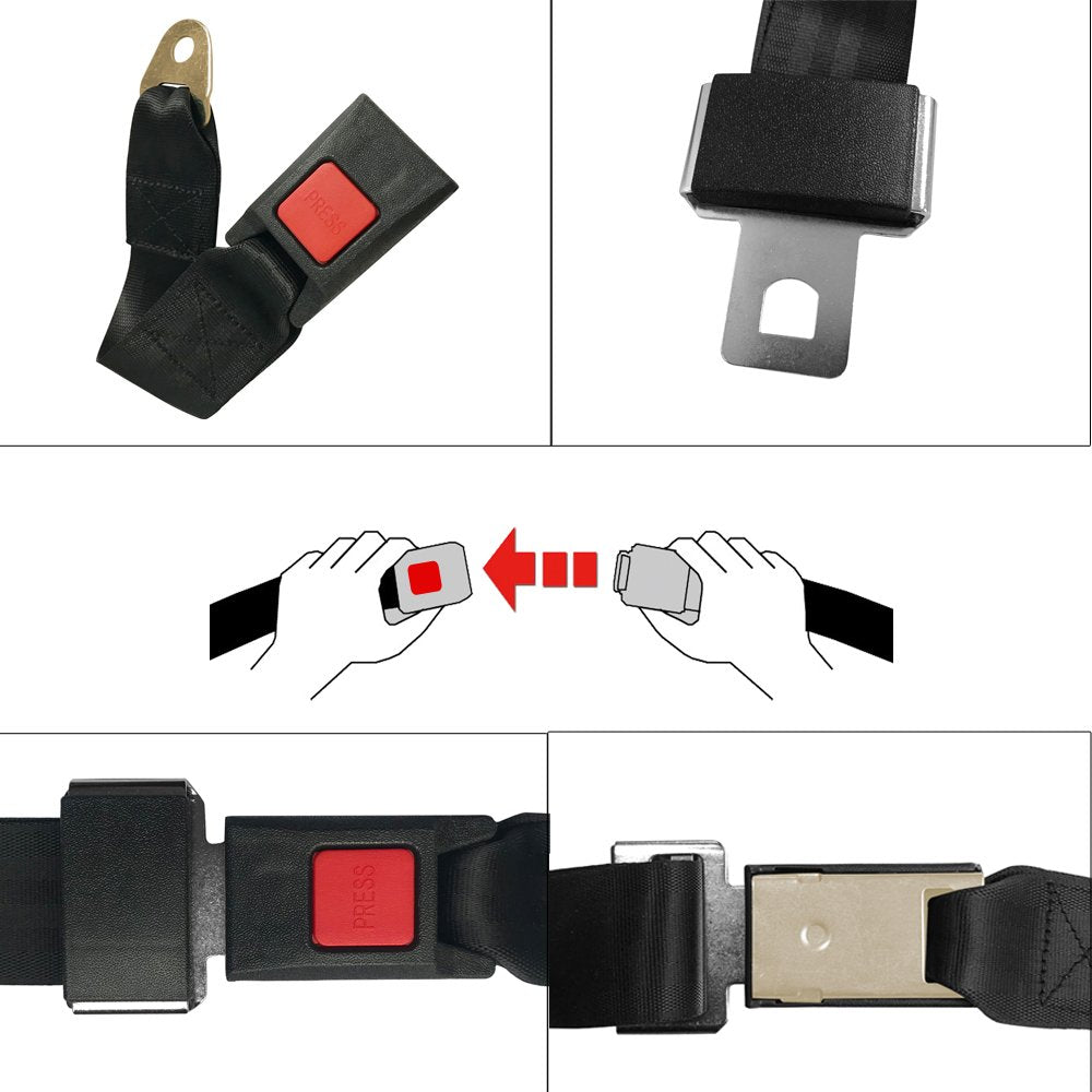 MOHEEN seat belt replacement kit, high-strength polyester for durability.