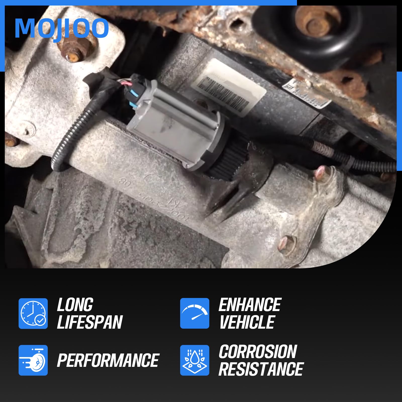MOJIOO 4WD actuator in cargo packaging — ready-to-install replacement.