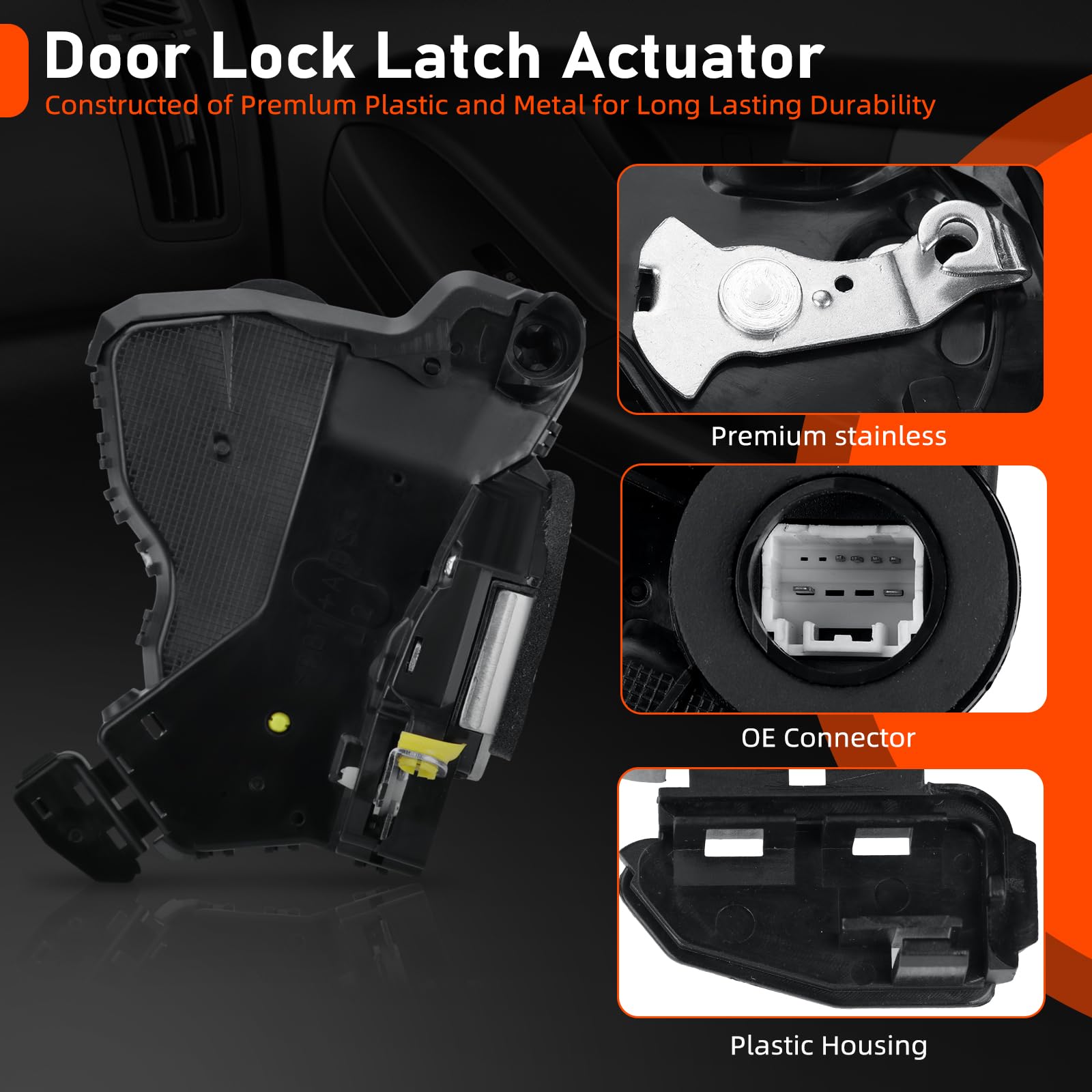 MOJIOO front-left door lock actuator for Lexus ES350—improved reliability.