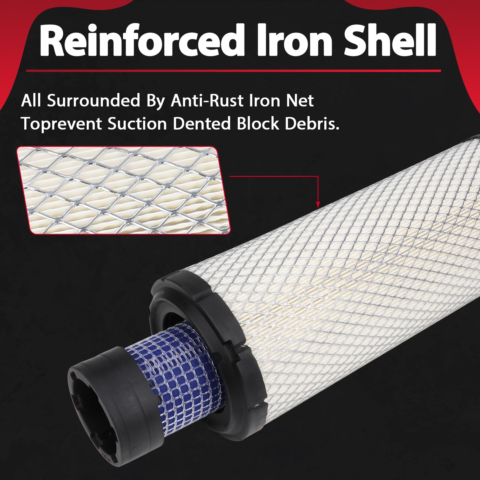 MOJIOO outer air filter 11013-7044 enhances dust filtration