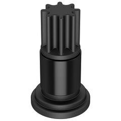Moker Cummins barring tool engages flywheel housing for easy rotation.