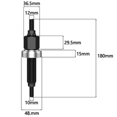 Moker threaded rod harmonic balancer press for precise engagement on Chevy cranks