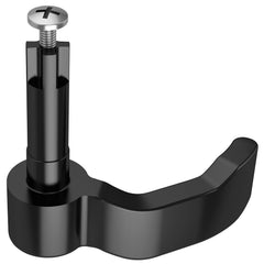 Moker thumb throttle lever installed on Polaris Sportsman and Scrambler, extended aluminum grip