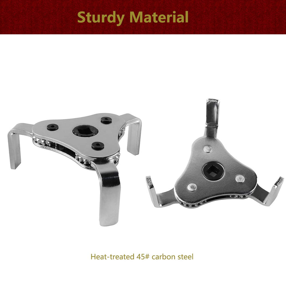 Includes quick-release 3/8 inch drive ratchet for easy removal.