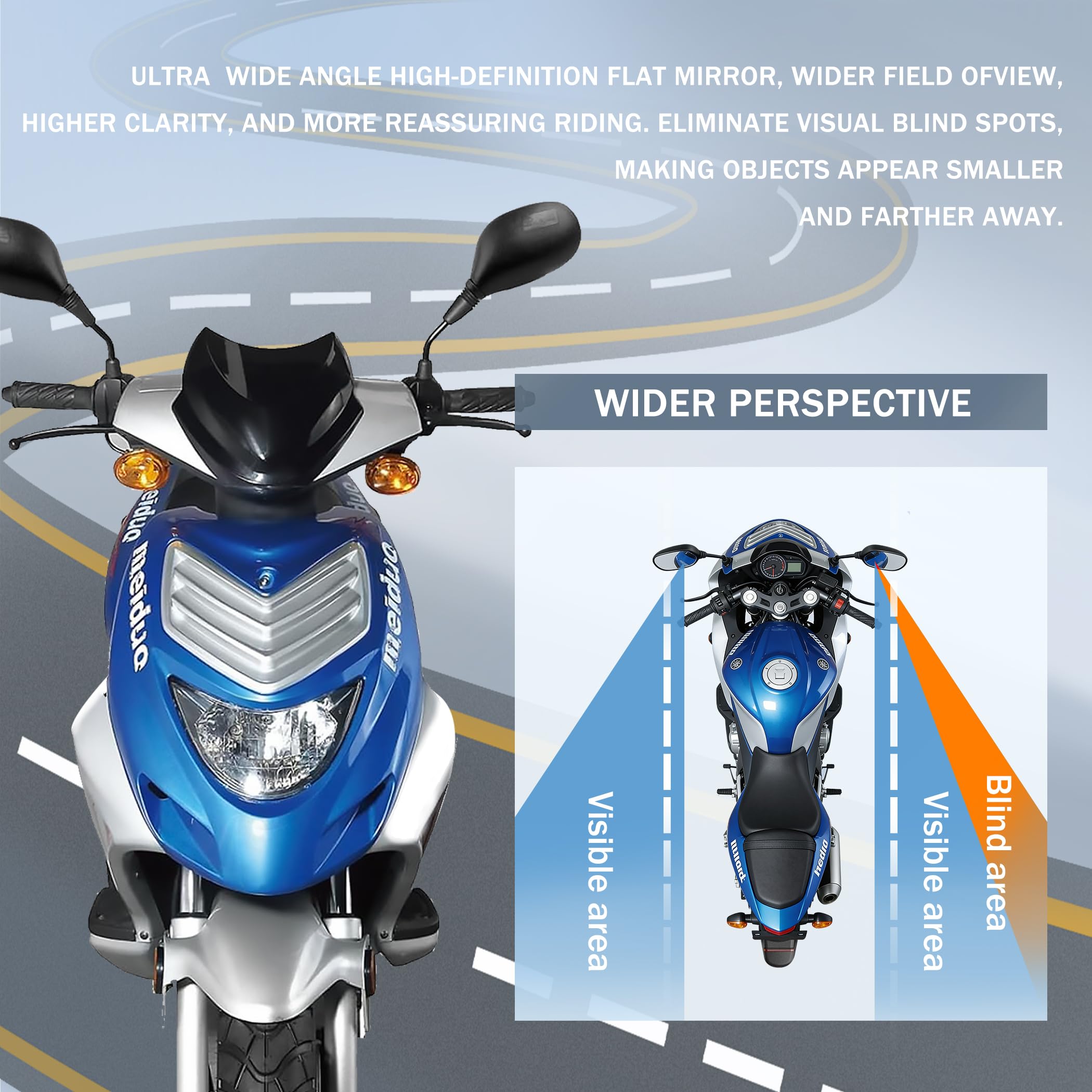 Mokuo DongFang Gy6 mirror for quick glance checks.
